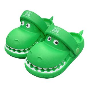 细细条 趣味儿童包头拖鞋夏防臭迪士尼抱抱龙男童女童亲子沙滩鞋
