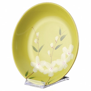 装饰圆盘瓷盘子支架瓷碗方盘相框果盘托盘架 LED灯平板塑料展示架