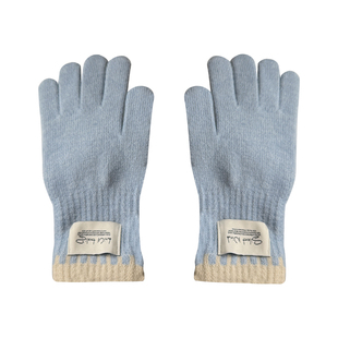 韩系高品质毛线针织手套女秋冬季2026新款保暖防寒多色可触屏五指