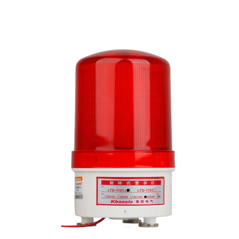 磁吸式声光报警器LTD-1101J12v24v220v警示灯LED磁铁旋转带信号灯