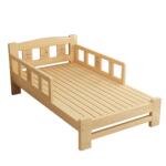 实木儿童床带护栏小床简约现代男孩女孩公主床单人床加宽拼接大床