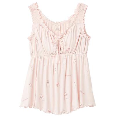 gelato pique26春夏新品女睡衣蝴蝶结兔子无袖带胸垫PWCT261291