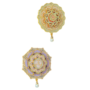 敦煌藻井金属冰箱贴 北京故宫博物馆文创定制西安南京杭州纪念品