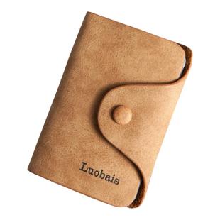 BOVIS男女士卡包多卡位超薄名片包便携随身银行卡夹防消磁高档