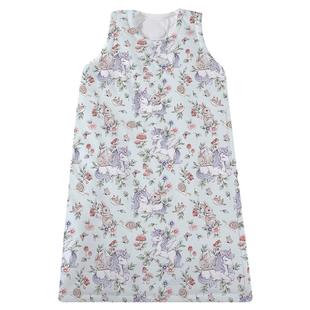 婴儿睡袋儿童中大童宝宝背心式纯棉恒温防踢被子春秋冬季加厚睡衣