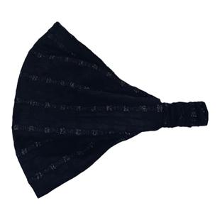 妖梦新品宽边发带暗黑色系发饰透气网发箍法式复古遮盖头饰女抹额