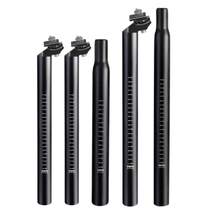 自行车座管山地车铝合金坐杆折叠车加长加厚缩头双轨坐管单车配件