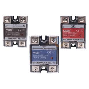 SSR-40A单相220V固态继电器DC直流4825控交流AC小型24V美格尔MGR1