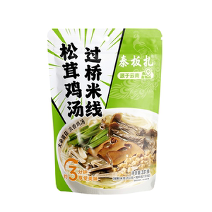 泰板扎云南松茸鸡汤鲜米线即食免煮冲泡懒人嗦粉夜宵速食米线鲜味