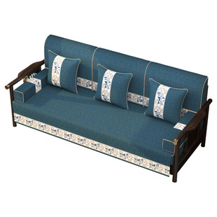 中式沙发垫套新款2025实木套罩四季通用红木家具新中式盖布高端