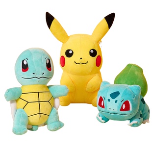 正版宝可梦公仔新叶喵可达鸭皮卡丘毛绒玩具小火龙玩偶可爱布娃娃