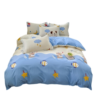 2025新款四件套全棉纯棉冬季网红风南通家纺床上用品100床单被套4