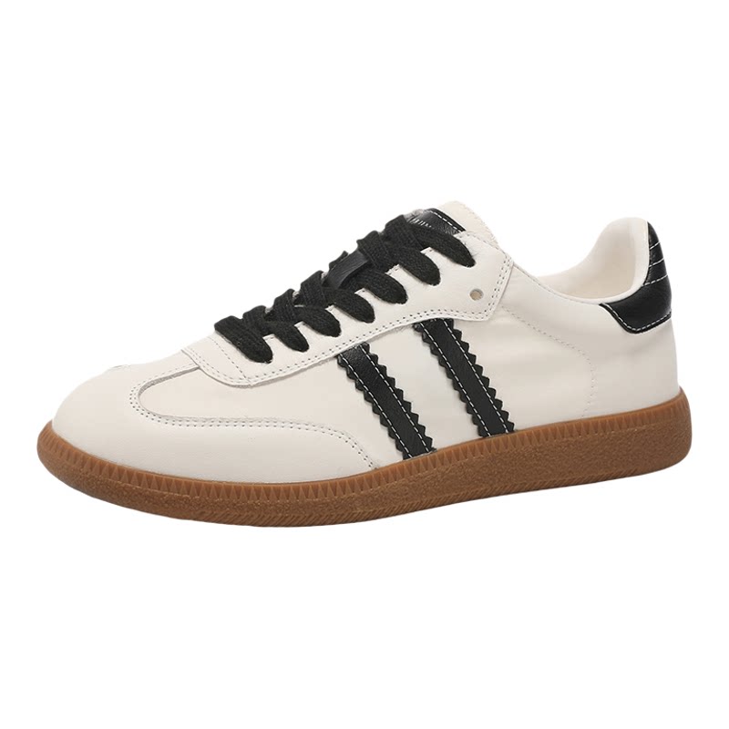 莱尔斯丹女百搭轻便德训小白鞋