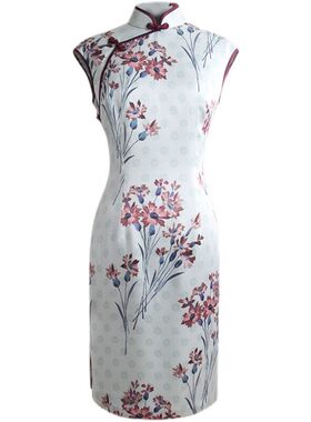 品尚华服桑蚕丝手工制作高考旗袍