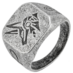 阿努比斯钛钢戒指男潮复古埃及胡狼神安卡十字架食指戒子个性嘻哈