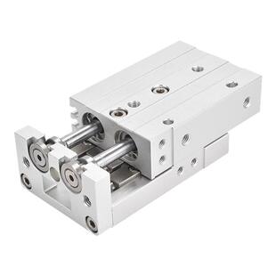 气动滑台气缸HLS6/8/12/16/20/25X10/20/30/40HLSL直线导轨气缸