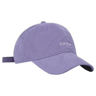 BACKNOW新款大头围帽子女防晒帽鸭舌帽太阳帽大帽檐紫色棒球帽男