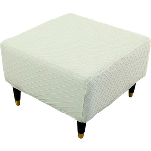 大号四季加厚沙发脚踏套罩保护正方形定制定做坐墩换鞋脚凳单人座