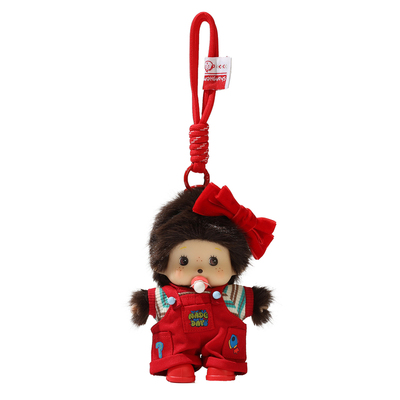 正版可爱蒙奇奇毛绒包挂件钥匙扣