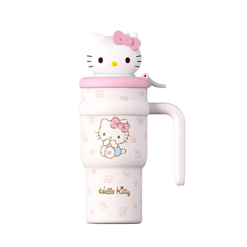 hellokitty保温杯女生高颜值吸管