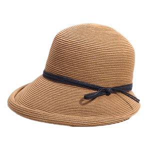 叛逆者朱怡贞同款草帽女夏复古赫本风大帽檐遮阳帽可折叠太阳凉帽