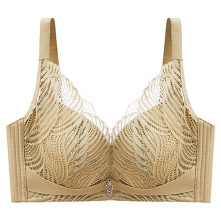 爱戴文胸罩女小胸聚拢不空杯收副乳外扩型无钢圈蕾丝性感平胸内衣