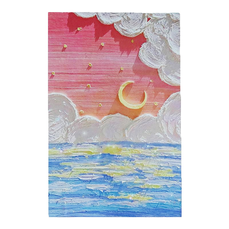 创意油画卡片明信片ins装饰画墙面贴纸卧室宿舍拍照背景手账素材