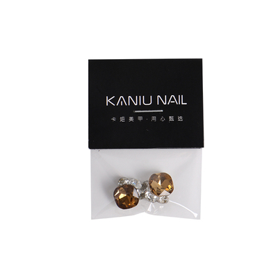 秋冬美拉德成品堆钻美甲新款