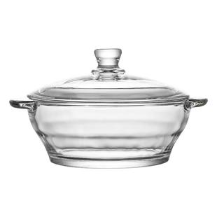 青苹果韩版ins风玻璃泡面碗带盖双耳汤碗家用大号宿舍学生面碗