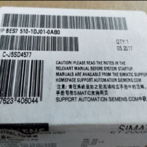议价6ES7510-1DJ01-0AB0西门子S7-15CPU中央处理器6ES75101DJ010A