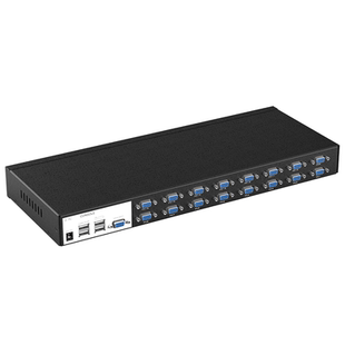 迈拓维矩 工业级KVM切换器VGA带音频16进1出 USB键鼠打印打印机共享器十六口 MT-1601VK