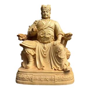 华光大帝马灵官道家神像摆件五显三眼马王爷木雕实木雕刻桧木包邮