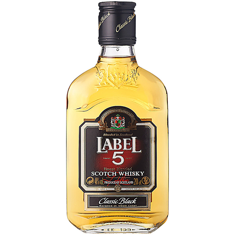 英国进口威士忌五世醇黑200ml