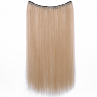 挑染假发片女一片式无痕隐形漂染接发条彩色甜酷轻薄挂耳染长直发