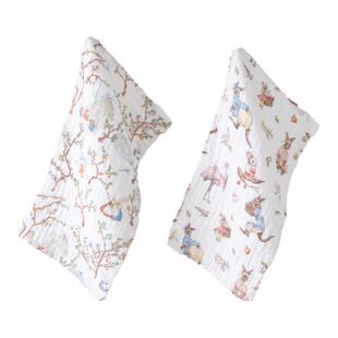 棉域婴儿口水巾拍嗝巾宝宝吐奶垫小长巾儿童纱布毛巾新生儿洗澡巾