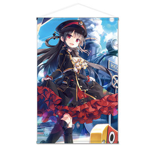 爱上火车 八六 右田日日姬 周边日式贡缎包轴挂画墙贴海报可定制