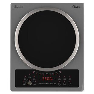 美的凹面电磁炉家用3300W大功率智能商用电池炉凹型炒菜火锅一体