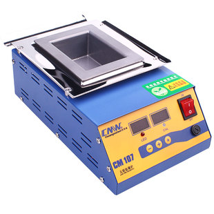 创美威无铅浸锡炉可调温钛合金小锡炉不锈钢 方形分体焊锡锅2000W