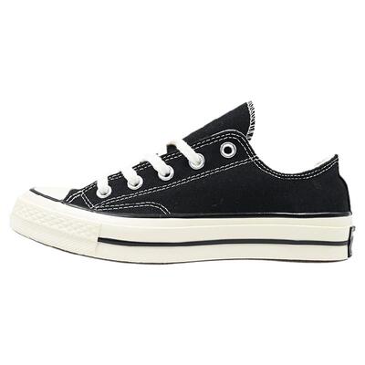 Converse黑色低帮休闲帆布鞋