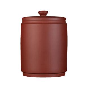 双11节礼品宜兴紫砂茶叶罐普洱茶缸粗陶存茶罐大号茶叶桶茶缸水缸