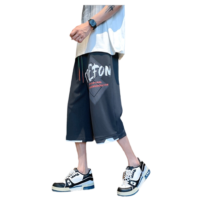 夏季薄款七分裤外穿男孩青少年