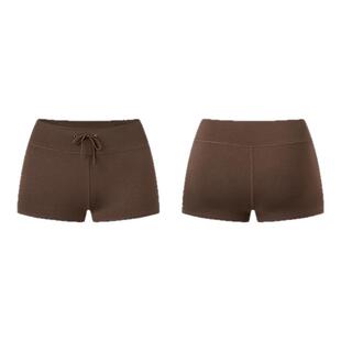 COZY FIT美拉德色系莫代尔弹力舒适打底裤系带居家休闲紧身短裤