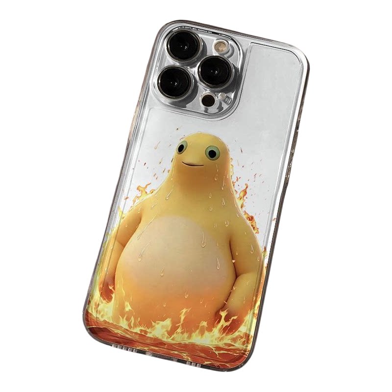 iPhone14卡通VIVOIQOOZ11X苹果17小众荣耀POWER2透明13ProMax创意夏日炎炎奶龙红米NOTE15软适用16PLUS手机壳