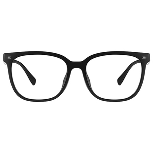 施洛华大码加宽150MM大脸黑框近视眼镜男可配度数胖子显脸小SF881