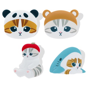 sunstar太阳星×mofusand福猫珊迪可爱猫咪创意造型夹子文件票据整理手帐配件零食封口家用办公