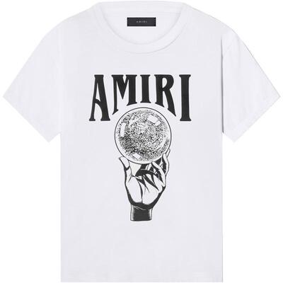 早春印花撞色短袖T恤AMIRI