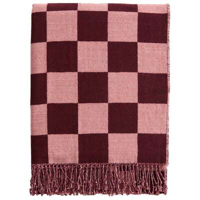 HM HOME家居冬季棉混纺格纹毯子1283876