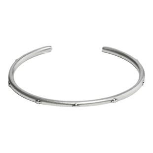 RONINMADE小众设计感原创复古阿加比十字纯银手镯男礼情侣物中古