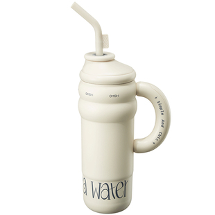 大梦丽水杯保温马克杯大容量不锈钢泡茶杯子带吸管2024款水杯家用