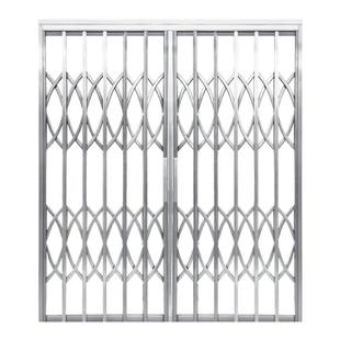 佛山不锈钢拉闸门伸缩折叠推拉通风拉闸防盗网阳台防护栏厂家直销